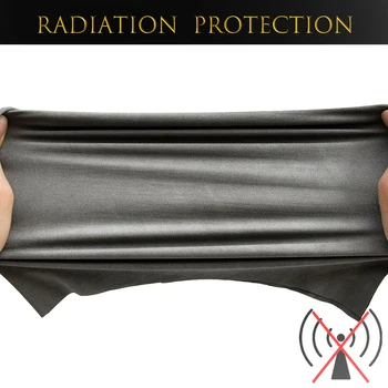 Эластичная ткань из спандекса с 4-полосным покрытием из серебристого волокна, экранирующая RFID Проводящую ЭДС, снижающую уровень радиации, Антибактериальная мягкая ткань